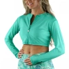 Uv Skinz Active Swim Shrug In Turquoise