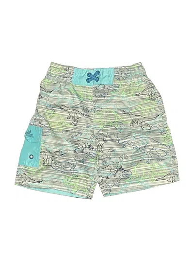 Pre-owned Uv Skinz Kids' Board Shorts In Green