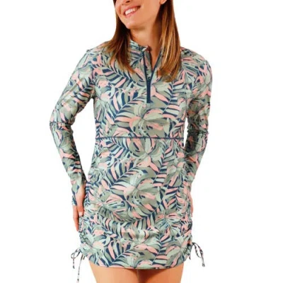 Uv Skinz Convertible Swim Shirtdress In Moonlit Canopy