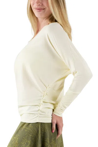 Uv Skinz Dolman Sleeve Top In Buttercream