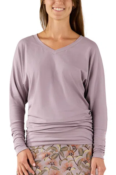 Uv Skinz Dolman Sleeve Top In Dusty Lilac