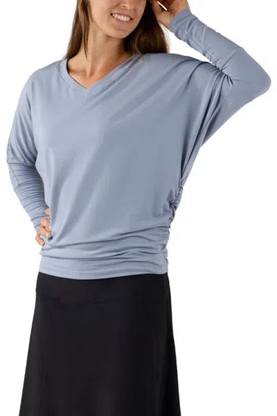 Uv Skinz Dolman Sleeve Top In Slate Blue
