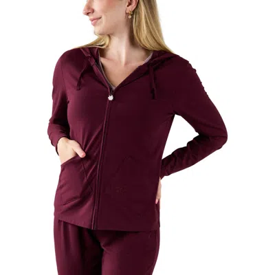 Uv Skinz Everyday Hooded Jacket In Plum Wine