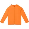 Uv Skinz Kids'  Full Zip Rashguard In Orange