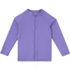 Uv Skinz Kids'  Full Zip Rashguard In Purple