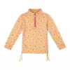 Uv Skinz Babies'  Half Zip Ruched Sun & Swim Shirt In Sunshine Daisies