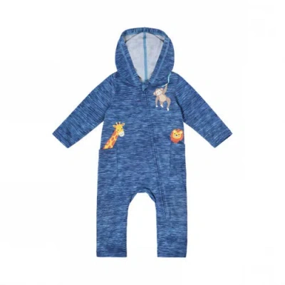 Uv Skinz Kids'  Hooded Everyday Romper In Blue