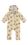 Uv Skinz Kids'  Hooded Everyday Romper In Yellow