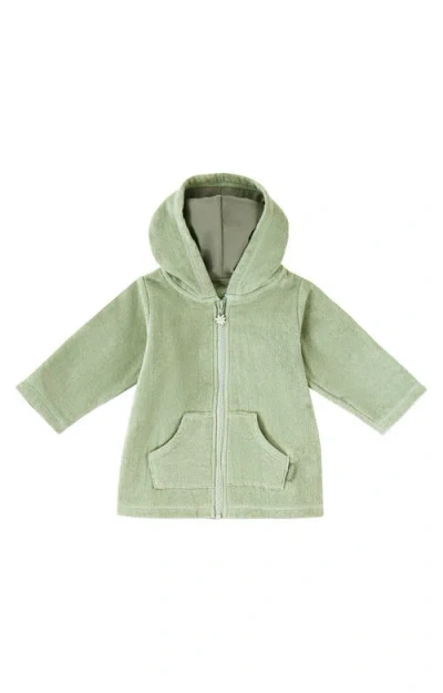 Uv Skinz Kids'  Hooded Terry Beach Cover-up In Green