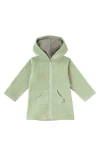 Uv Skinz Hooded Terry Beach Cover-up In Green
