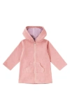 Uv Skinz Kids'  Hooded Terry Beach Cover-up In Pink