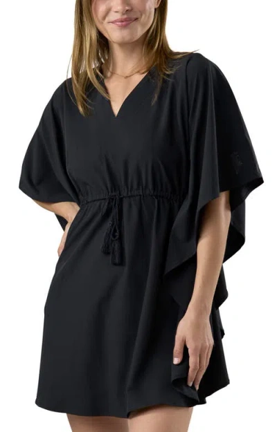 Uv Skinz Kaftan Cover-up In Black