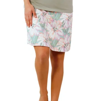 Uv Skinz Knee Length Travel Skort In Aurora Bloom