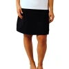 Uv Skinz Knee Length Travel Skort In Black