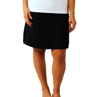 Uv Skinz Knee Length Travel Skort In Black