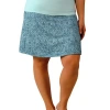 Uv Skinz Knee Length Travel Skort In Imprinted Shells