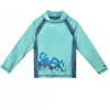 Uv Skinz Kids'  Long Sleeve Active Sun & Swim Shirt In Tentacle Twist