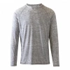 Uv Skinz Long Sleeve Crew Sun & Swim Shirt In Cool Grey Jaspe