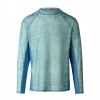 Uv Skinz Long Sleeve Crew Sun & Swim Shirt In Lagoon Jaspe/lagoon