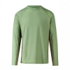 Uv Skinz Long Sleeve Crew Sun & Swim Shirt In Sage/washed Olive