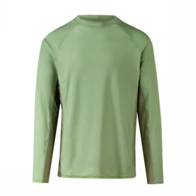 Uv Skinz Long Sleeve Crew Sun & Swim Shirt In Sage/washed Olive