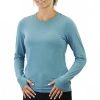 Uv Skinz Long Sleeve Everyday Tee In Lagoon