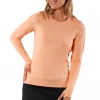 Uv Skinz Long Sleeve Everyday Tee In Papaya
