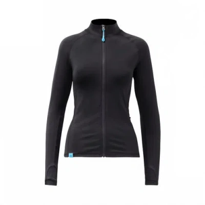 Uv Skinz Long Sleeve Full Zip Active Fleece In Black