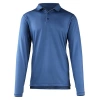 Uv Skinz Long Sleeve Performance Polo In Blue Links
