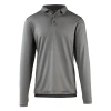Uv Skinz Long Sleeve Performance Polo In Grey Links