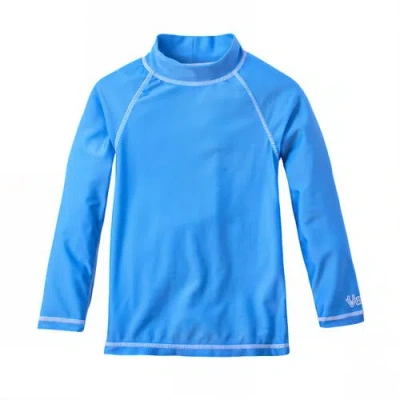 Uv Skinz Kids'  Long Sleeve Sun & Swim Shirt In Ocean Blue