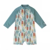 Uv Skinz Long Sleeve Swim Romper In Surfs Up