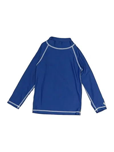 Pre-owned Uv Skinz Kids' Long Sleeve Top Blue Tops
