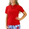Uv Skinz Quarter Zip Crew Sun & Swim Shirt In Dark Red