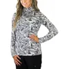 Uv Skinz Quarter Zip Vented Sun Shirt In Liquid Marble
