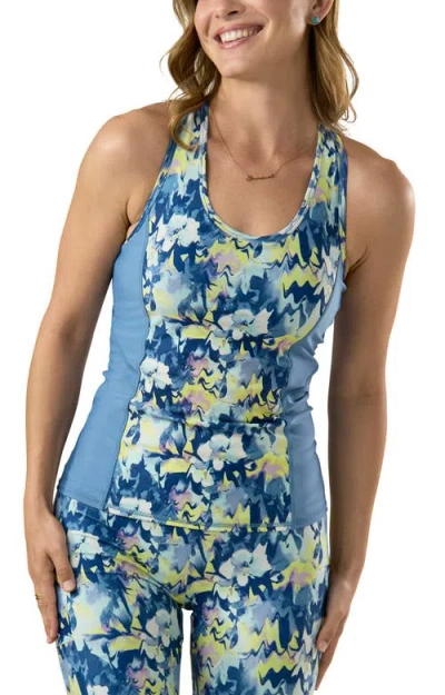 Uv Skinz Racerback Swim Tank In Blue