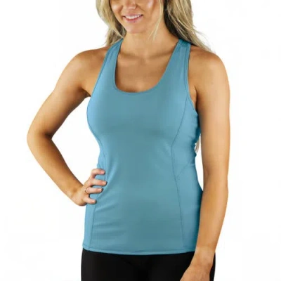Uv Skinz Racerback Swim Tank In Lagoon