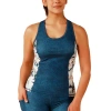 Uv Skinz Racerback Swim Tank In Midnight Garden