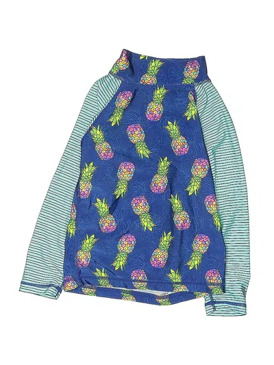 Pre-owned Uv Skinz Kids' Rash Guard In Blue