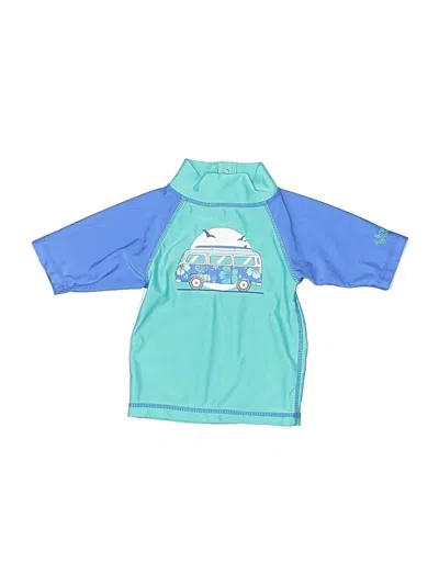 Pre-owned Uv Skinz Kids' Rash Guard In Blue