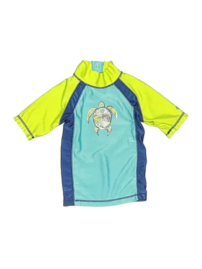 Pre-owned Uv Skinz Kids' Rash Guard In Green