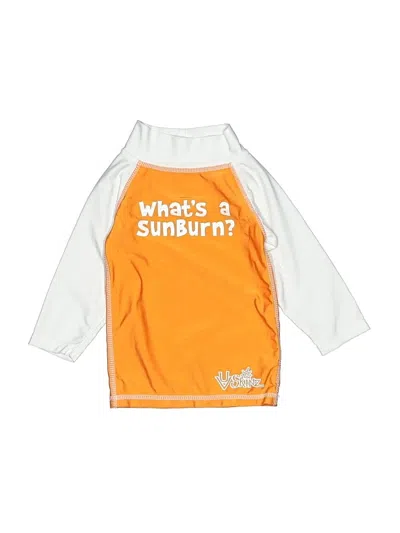 Pre-owned Uv Skinz Kids' Rash Guard In Orange