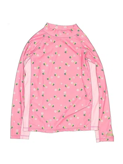 Pre-owned Uv Skinz Kids' Rash Guard In Pink