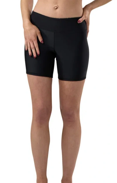 Uv Skinz Reversible Active Swim Shorts In Black