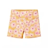 Uv Skinz Kids'  Reversible Active Swim Shorts In Sunshine Daisies/marigold