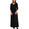 Uv Skinz Scoop Neck Maxi Dress In Black