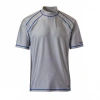 Uv Skinz Short Sleeve Active Sun & Swim Shirt In Grey