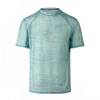 Uv Skinz Short Sleeve Crew Sun & Swim Shirt In Lagoon Jaspe