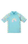 Uv Skinz Babies'  Short Sleeve Sunny Swim Shirt In Blue
