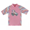 Uv Skinz Babies'  Short Sleeve Sunny Swim Shirt In Rollin Along